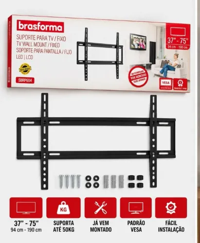 ? Suporte Fixo para TV Brasforma 37? a 75? - SBRP604