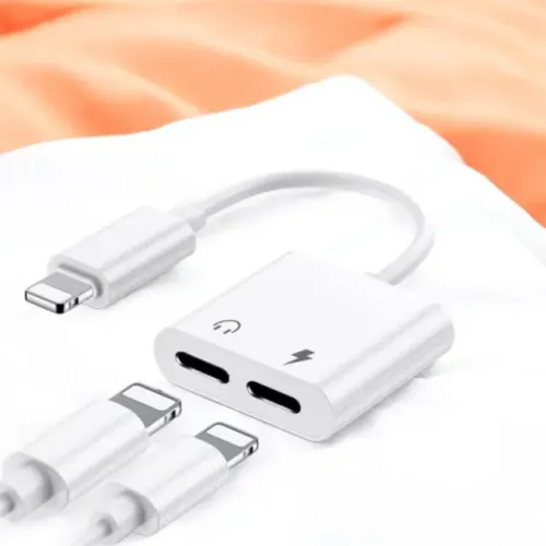 Adaptador iPhone Áudio + Carregamento