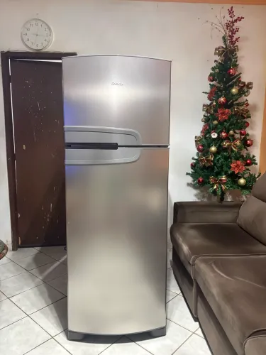 ÓTIMA OPORTUNIDADE GELADEIRA CONSUL INOX CRM39NKK DUPLEX FROST FREE SEMINOVA