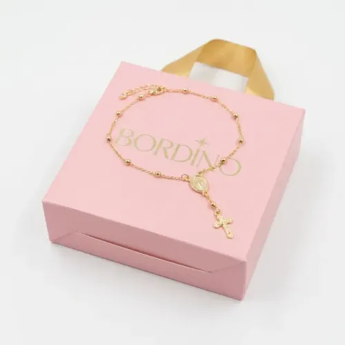 Pulseira Terço Elegance Folheada a Ouro