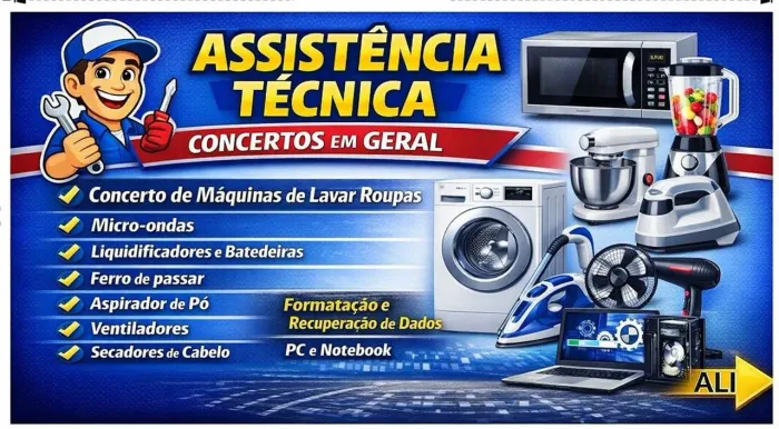 Serviços concertos eletrodomésticos 