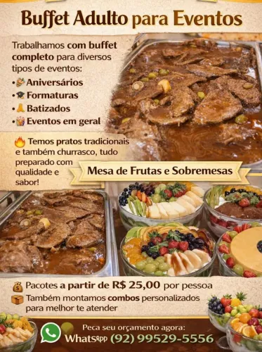 Comida e salgados de festa 