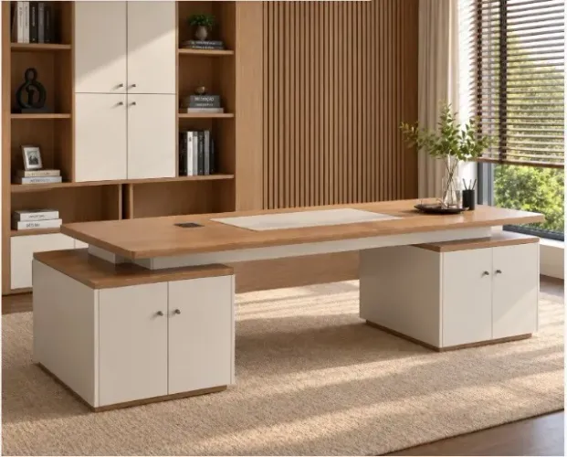Mesa Executive Officer Delluxe Niche Countertop Wood. L260cm x P90cm x A74cm