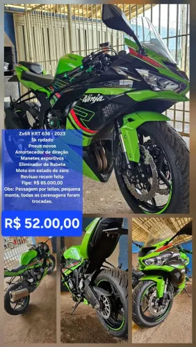 Kawasaki Ninja 636 KRT esportiva, ano 2023