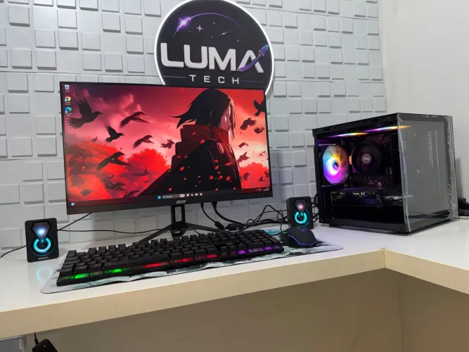 PC GAMER COMPLETO | RYZEN 5500 | RX 5500XT 8GB | 16GB RAM | MONITOR 144HZ | GARANTIA