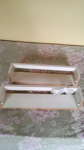 Suporte pra livros parede MDF duas peças.