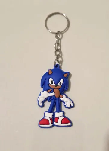 Vendo chaveiro de personagem de vídeo game sonic