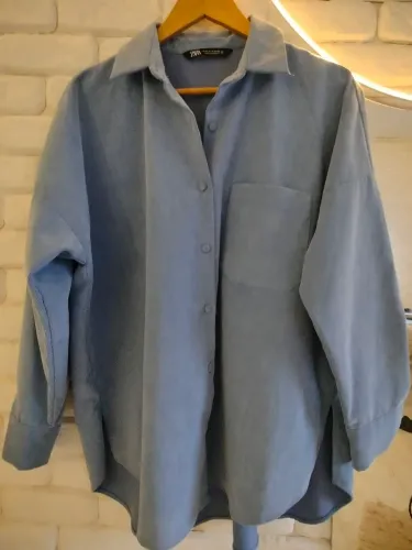 Camisa Oversized Azul