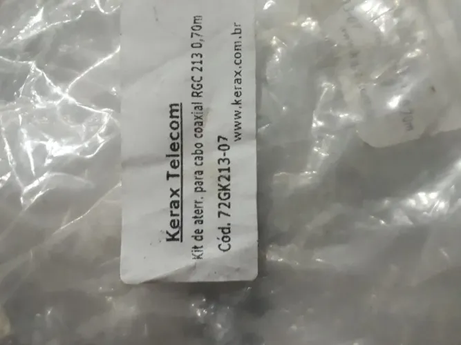 3 pç ' Kit de Aterramento para Cabo Coaxial