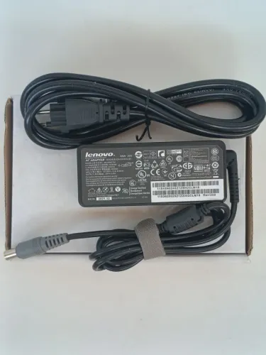 Fonte Carregador Lenovo para Notebook 20V 3.25A 65W Pino Agulha com Cabo Força