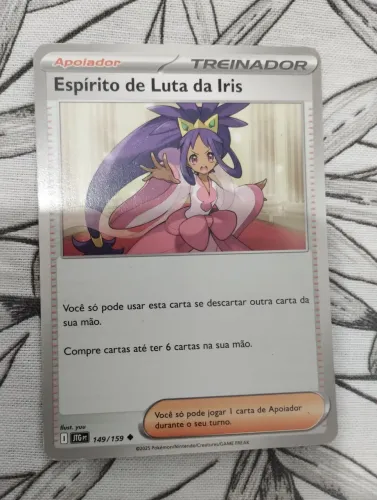 Carta Pokémon Espírito de Luta da Iris