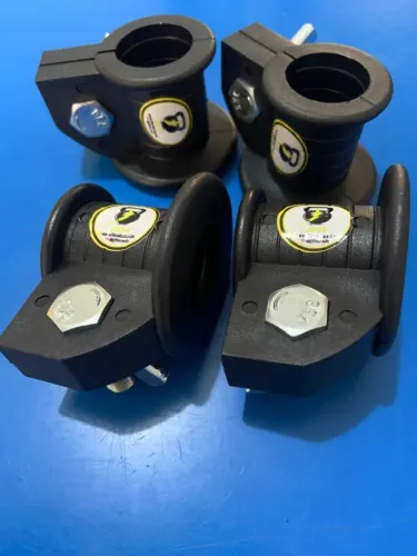 Kit 4 presilhas 25mm para prender anilhas na barra de academia