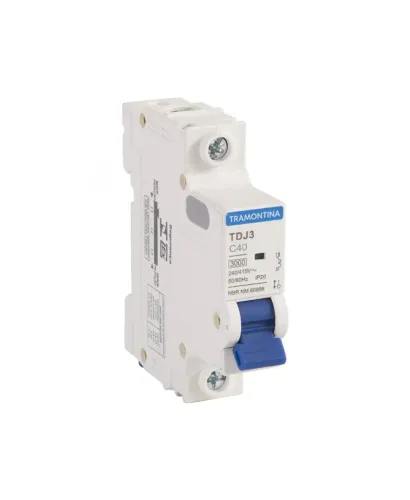 DISJUNTOR DIN 1 POLO 3KA 40A TDJ3-1C40 TRAMONTINA