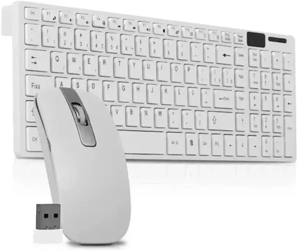 Teclado mouse sem fio modelo slim