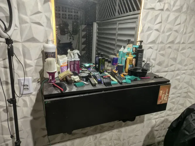 Balcão para barbearia