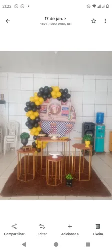 Mesa para decoração de aniversário