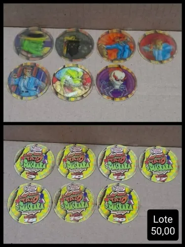 Lote tazos O Máskara dos anos 90 Elma Chips