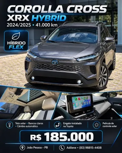 Toyota Corolla Cross XRX 1.8 16V Aut.(híbrido) 2025