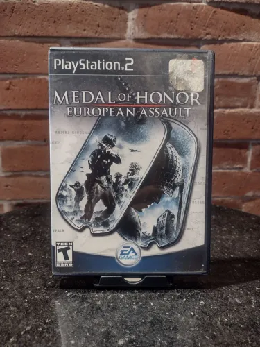 Jogo original PS2 Game Medal Of Honor Europen Assault NTSC PS
