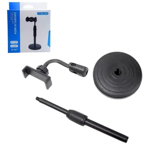 Suporte de mesa com base pesada de metal it blue nova para celular