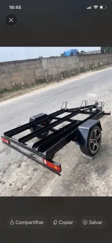 Reboque pra 3 motos com rodas 17