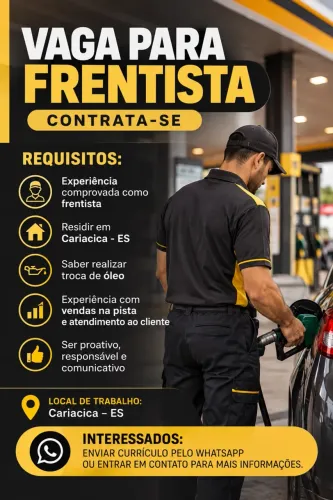 Vaga de frentista 
