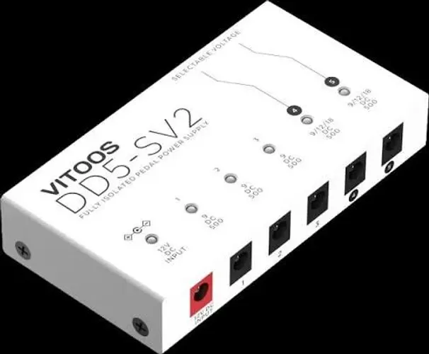 Fonte Alimentação Isolada P/ Pedais Vitoos Dd5-sv2 - Guitarra, Baixo