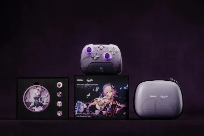 Controle 8BitDo Ultimate 2 versão Evernight (Honkai Star)