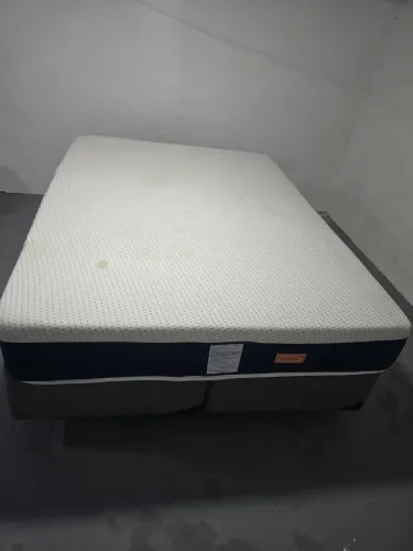 Cama casal completa box e colchão
