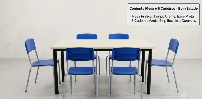 Mesa e cadeiras