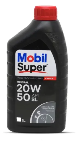 Óleo Mobil Super para Motor de Carros 20W-50 API SL para Carros