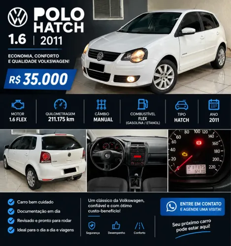 Volkswagen Polo 1.6 Mi/s.ouro 1.6 MI Tot.flex 8V 5P 2012