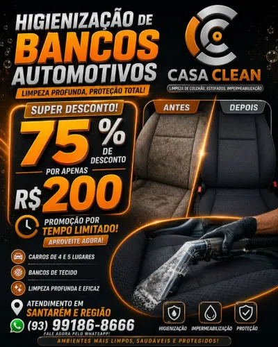 Banco de carro promoção 