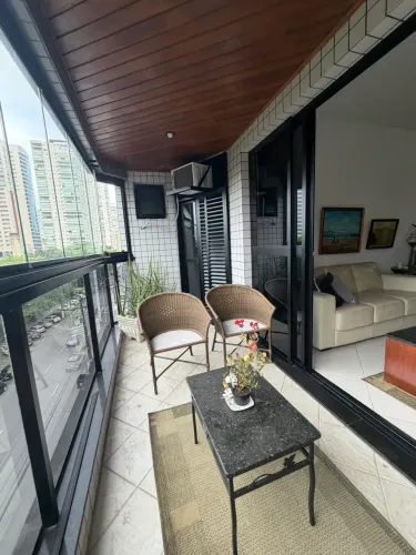 Apartamento mobiliado 3 suites 2 vagas lazer-Aparecida - Santos