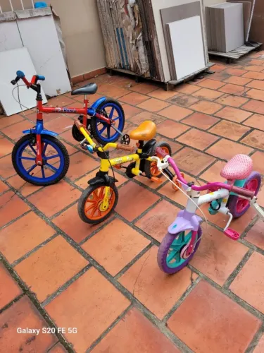 As 3 Bicicletas para criança por R$ 450,00