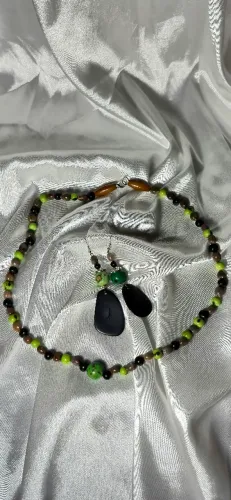 Conjunto borboleta Malaquita