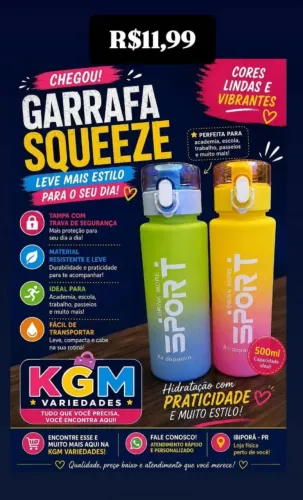 Garrafa squeeze