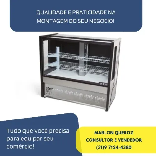 Balcão de Tortas 1,25m Polar Novo 127/220v