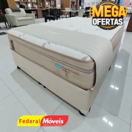 Cama Box Casal 1,38m Base + Colchão c/ Molas - Mega Promoção!