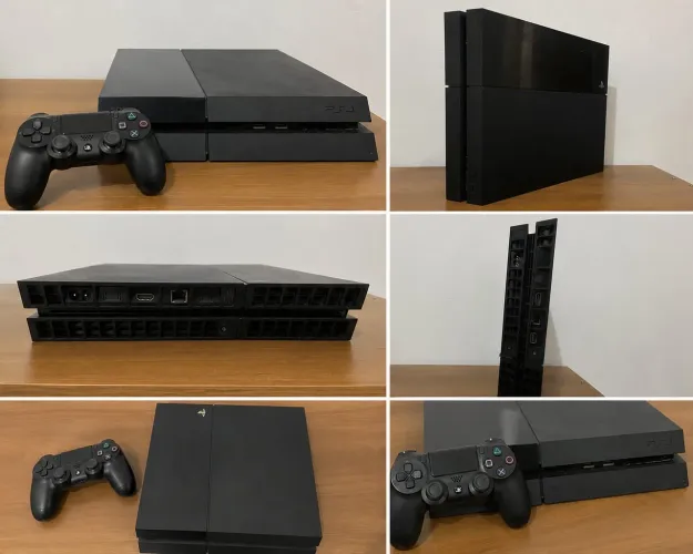 ? PS4 Fat 500GB + 1 Controle + Cabos | Pronto para Jogar | Ótimo Estado ?