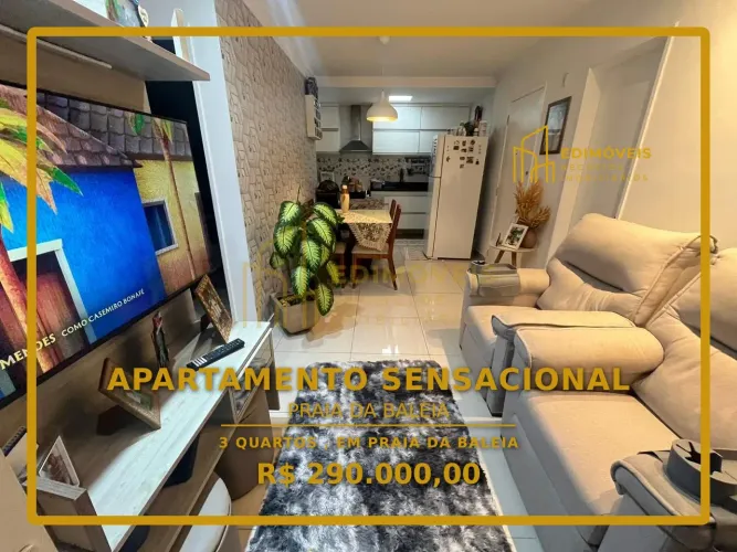 Seu novo lar em Praia da Baleia: Apartamento no Condomínio Vila Itacaré