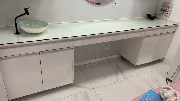 Balcão maquiagem salão cabeleireiro