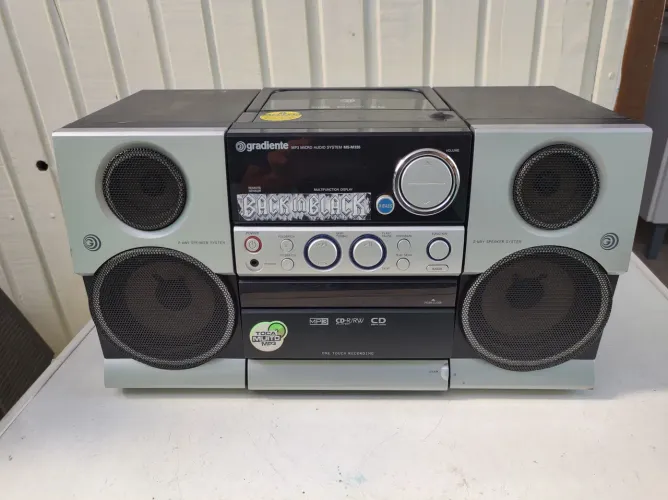Rádio micro system CD e fita k7