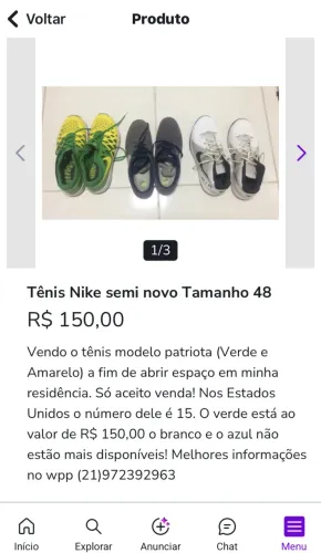 Tênis Nike 48