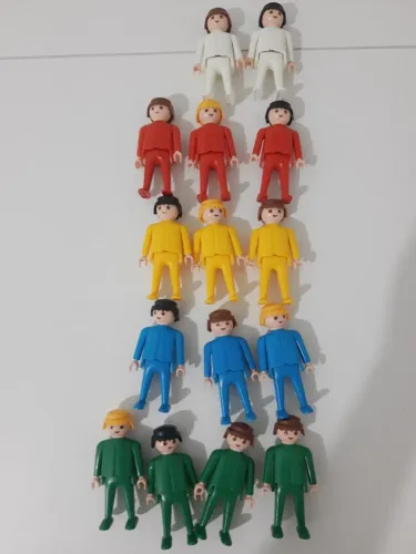 Kit Bonecos Playmobil - 15 Homens - Bonecos para Constelação Familiar