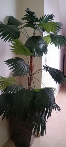 Vaso com planta Plástica - decoração 