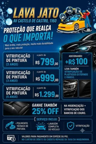?Proteção e Brilho para seu Veículo - Vitrificação de Pintura Premium