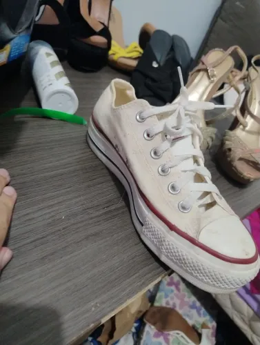 Tênis Converse All Star Branco Plataforma