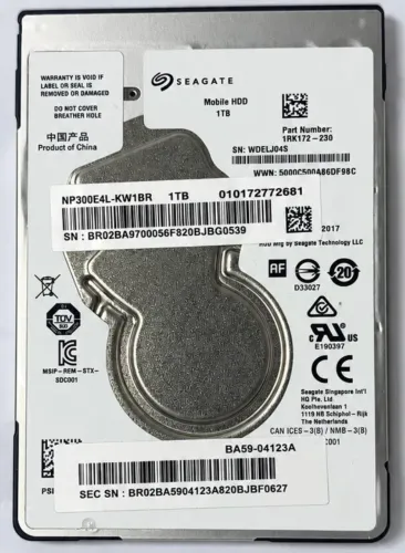 HD Notebook 1TB Seagate Sata 2,5 5400rpm ST1000LM035 Usado
