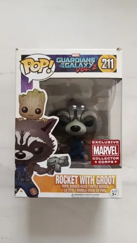 Funko Pop! Rocket w/ Groot (Marvel Collector Corps) - Guardians of the Galaxy Vol.2